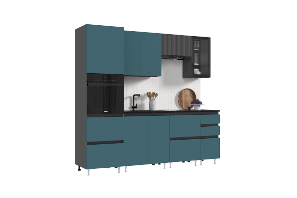 Кухонный гарнитур Техно-6 2,4 м (Миф)